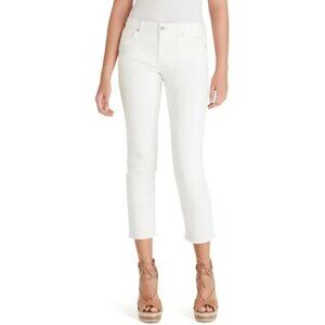 NEW! Jessica Simpson Shape Sculpt Arrow Straight Ankle Ongoing Jeans, White